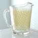 Clear Pitcher with Yellow Stripes