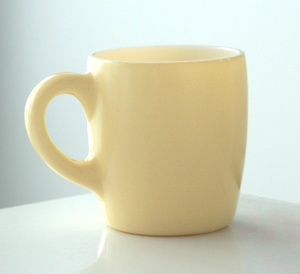 Hazel Atlas Yellow Fired-On Mug
