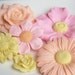 Decorative Flower Soap in Pastel Pink, Peach and Yellow
