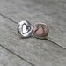 Handmade Rustic Heart Earrings