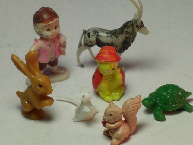 vintage plastic miniature terrarium figurines by castleofcharm vintage plastic miniature terrarium figurines by castleofcharm