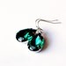 Emerald Green Earrings, Vintage Earrings,Estate Style,Mother's Day Jewelry,Wedding,Everyday Jewelry, Gift for Her,Gift for Mom