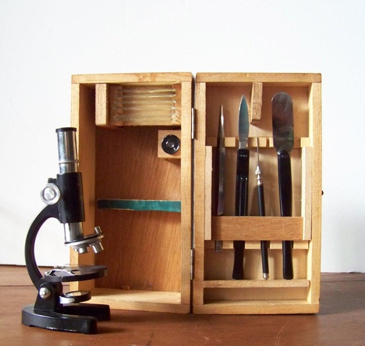 Vintage Microscope Box Set
