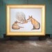 Smoke Signals - Fox Modern Geometric Print - Open Edition Giclee Print -  Sized 18 x 14 - by Bark Decor