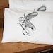 Ghost Banjo - Hand Printed Pillow Case Pair - 200tc - by Bark Decor