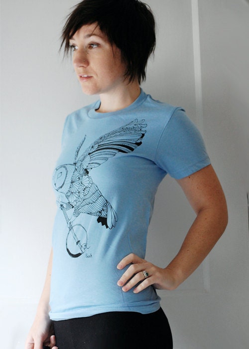 ON SALE - Being discontinued - Limited stock - Ghost Banjo - womens t-shirt - by Bark Decor