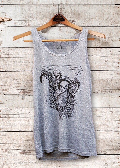 Mt Kenya - Unisex Triblend Rocker Print Tank Top - by Bark Decor