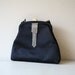 1940s Black silk handbag
