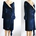 1920s dress : 20s blue dress - Velvet & Lace
