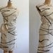 vintage Linen Brushstroke dress