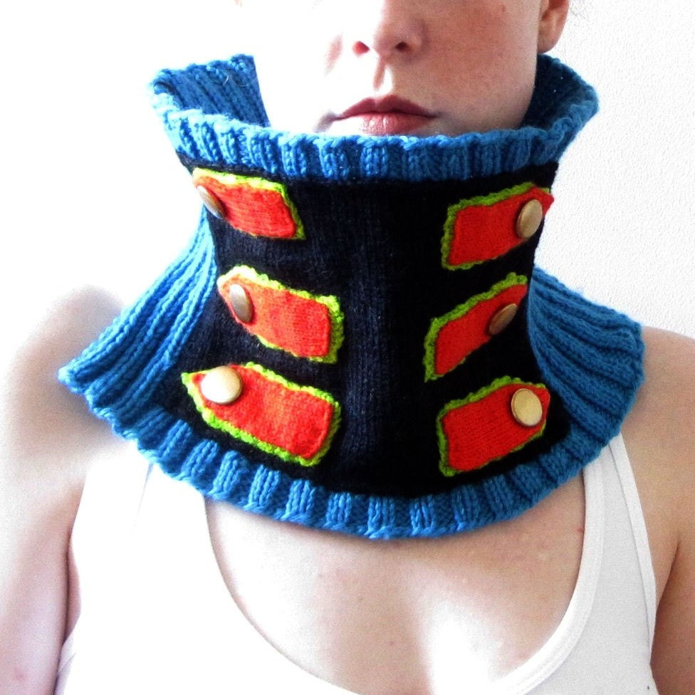 PDF knitting Pattern- The Epaulet Cowl