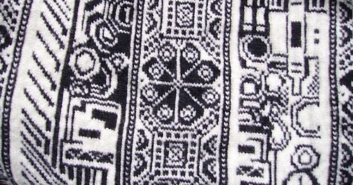 robot pixel mash-up  fair isle sweater