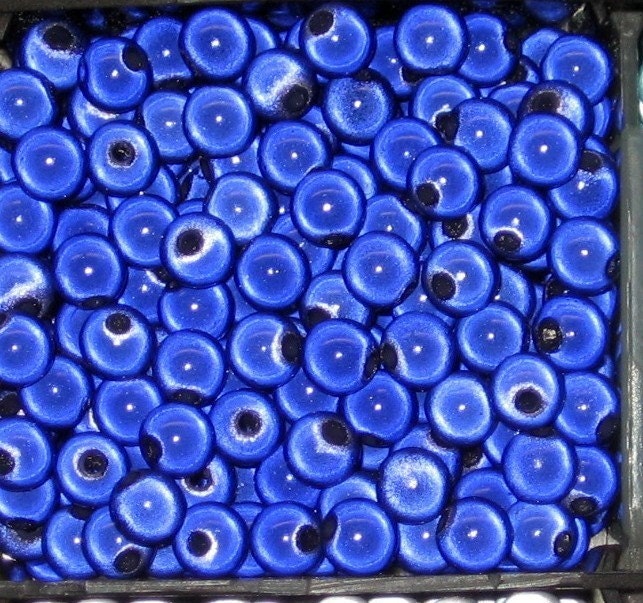 25 Acrylic Miracle Beads - Cobalt Blue Illusion - 8mm
