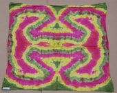 Red, Yellow and Green Rastaman Tie Dye Tapestry (36in x 36in) (One of a Kind)
