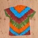 Mother Earth V-Stripe Tie Dye T-Shirt (Fruit of the Loom Size M) (One of a Kind) (On Sale)