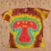 Mushroom Tie Dye T-Shirt (Size 3XL) (American Apparel Organic Cotton) (One of a Kind)