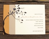 Fall Tree Layered - Wedding Invitation Set