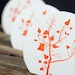Fall Tree - Letterpressed Paper Coasters