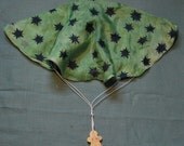Green Star Silk and Wood Parachute