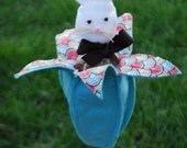 Blue Peek-a-boo Bunny