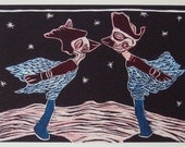 2 Birds  (Hand-colored)