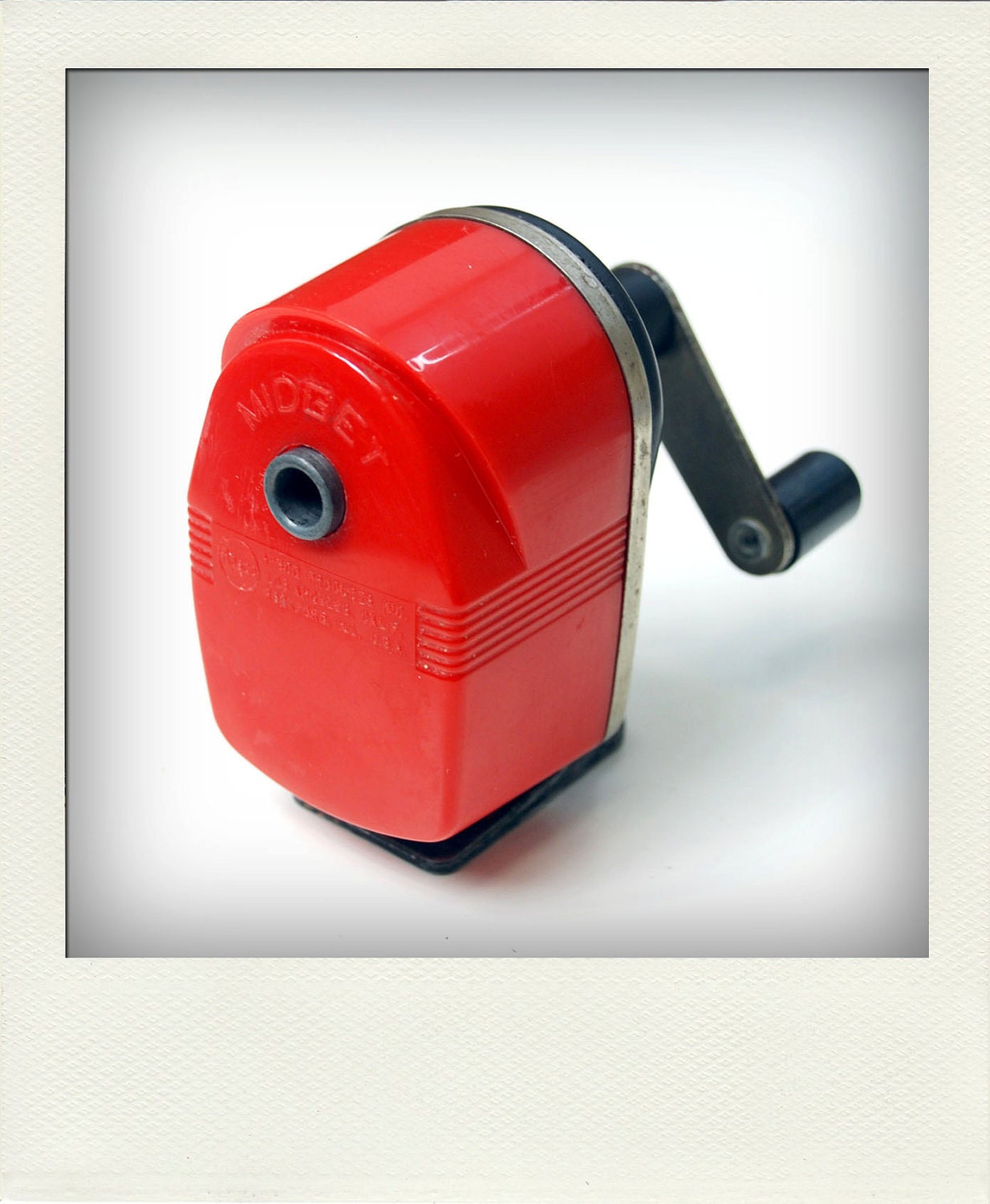 Bright Red Vintage Apsco Midget Pencil Sharpener