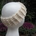 Dahlia-lightful White  Headband/Neckwarmer
