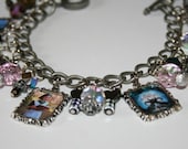 CLEARANCE SALE SAVE 10 Dollars ... PanS Labyrinth Altered Art Charm Bracelet