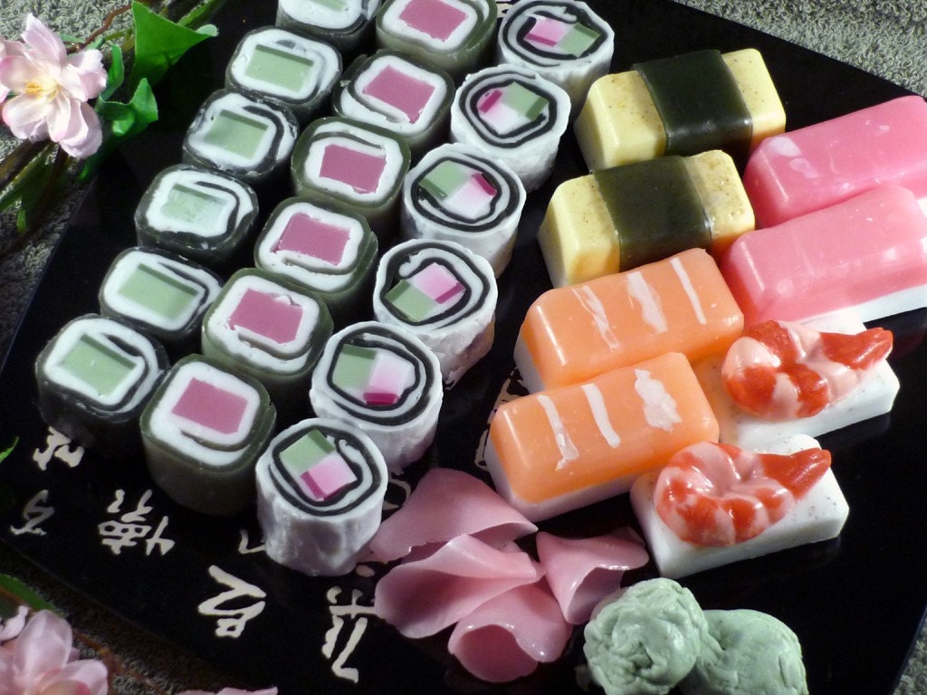 Sushi Soap Sampler, MEGA HUGE SET made to order