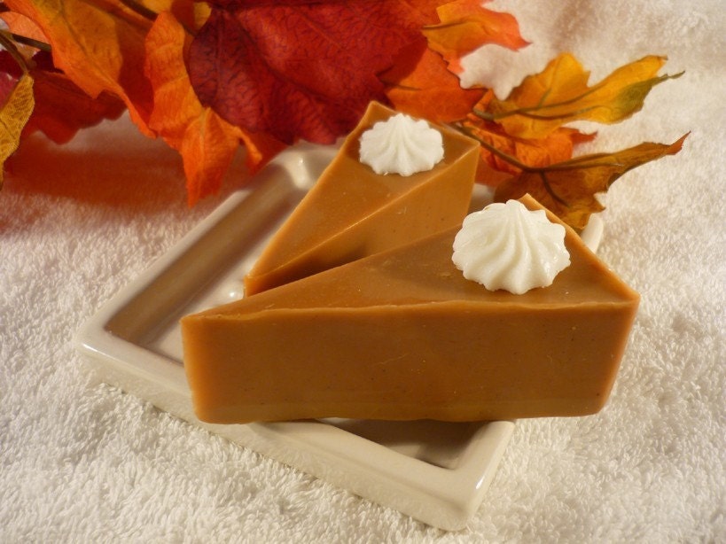 Pumpkin Pie Slice Soaps, Set of 2