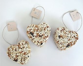 50 Heart Bird Seed Favor - wedding favors, custom favor tags personalized table display sign