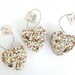 50 bird seed heart wedding favors, free personalized tags and table display sign by nature favors