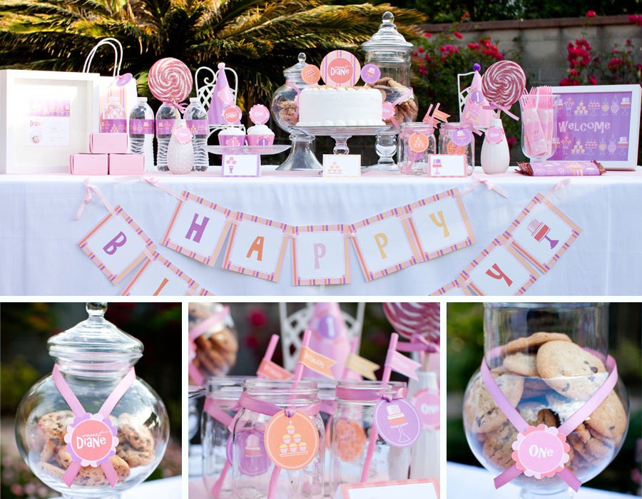 Custom Sweets Shop, Candy Shop Birthday DIY Party Printables by MayDetails: Full Collection