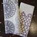 doily tea towels - set of two