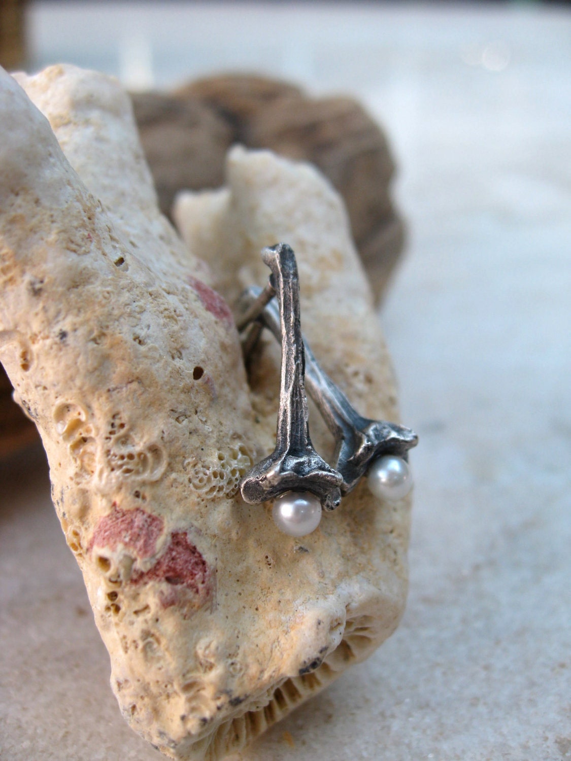 Budding Pearl Drop Earrings