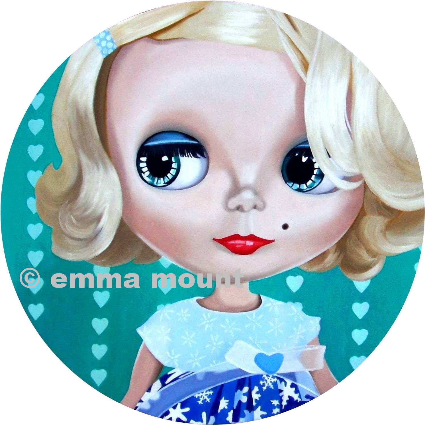 limited edition print 6/100 - Memphis the Kitsch blythe doll