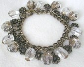 Romantic bronze charm bracelet