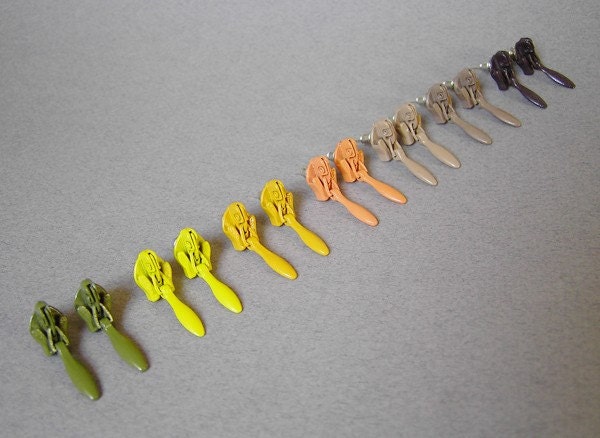 Zipper ear studs Collection No. 1 (limited edition)