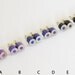 color pencil ear studs, the blue and purple series