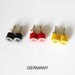 color pencil ear studs, Special Edition - Country Flags (Brizil, Germany, Spain, USA, Canada, UK, AUS, England, Japan)
