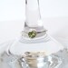 Natural Untreated Peridot and Sterling Stacker or Solitaire Ring, US size 7