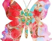 Pink Butterfly Print