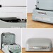 Vintage Hermes 3000 typewriter with case, swiss designed