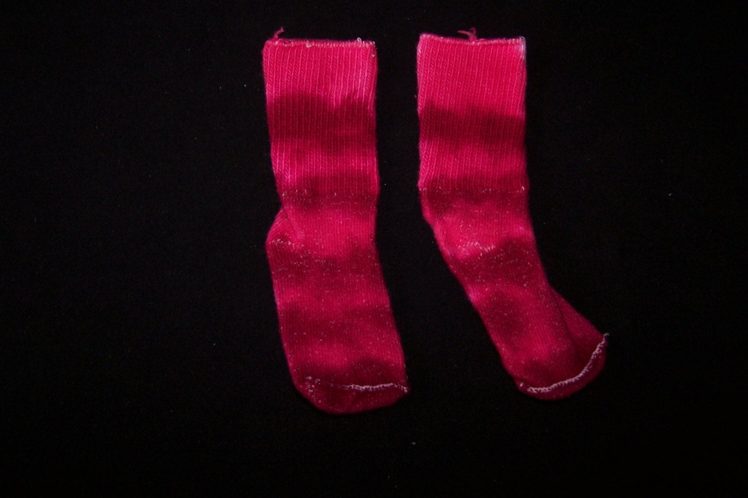 Hot Pink  and Fuchsia Tie Dyed Baby Socks Size Newborn