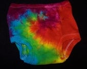Sunshine Rainbow Spiral Tie Dyed  Toddler Training Undies