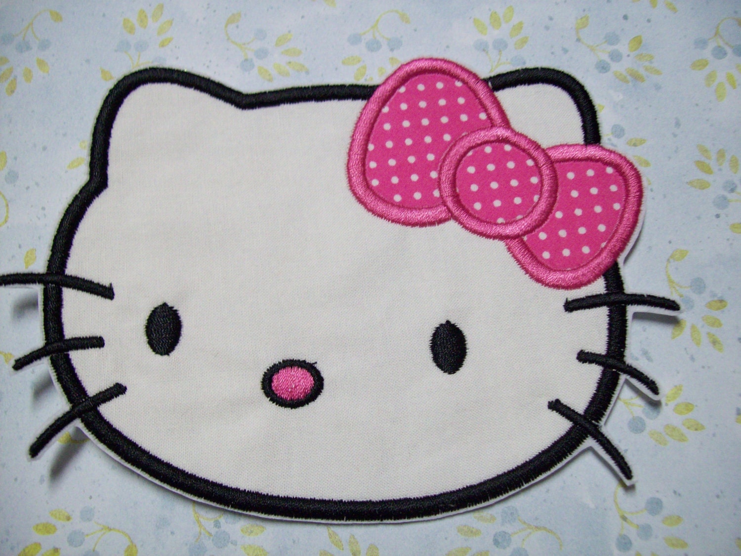 Iron On Applique - Kitty Head 980008