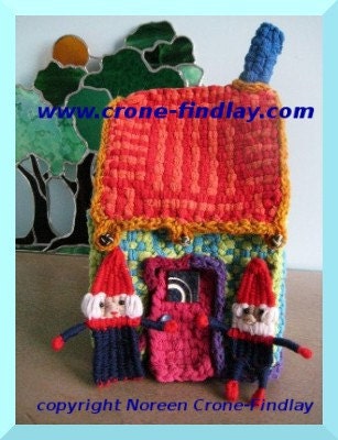 Gnome Dolls and Gnome House to Weave on the Potholder Loom by Noreen Crone-Findlay