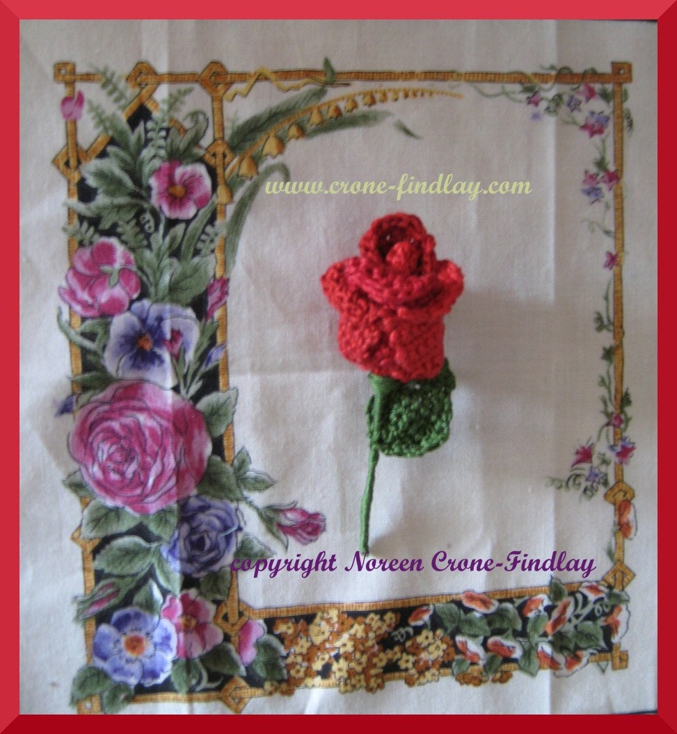 Crochet Rosebud Pattern