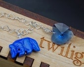 Bella in Blue Wolf and Heart Bracelet -  By Last Day of Forever Designs