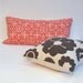 Moroccan Tile Slim Pillow in Red